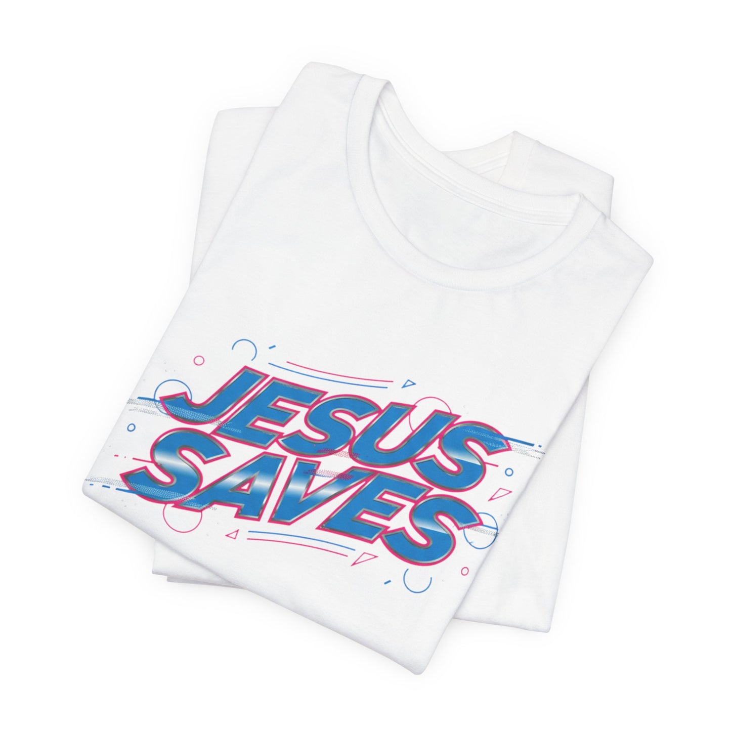 Melting 'Jesus Saves' Tee | Kinetic Typography, Glitch Text Design