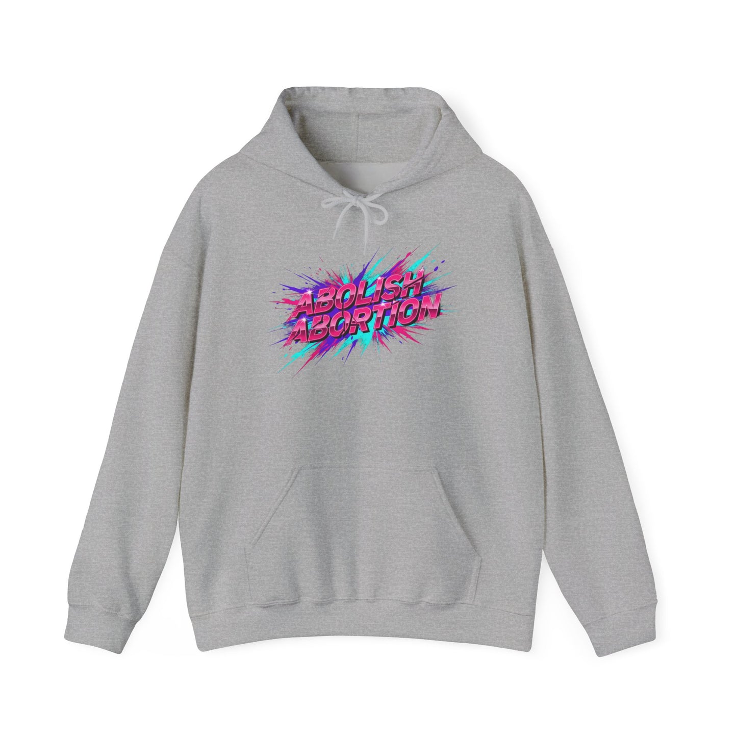 Abolish Abortion Hoodie | Kinetic typography, psychedelic font