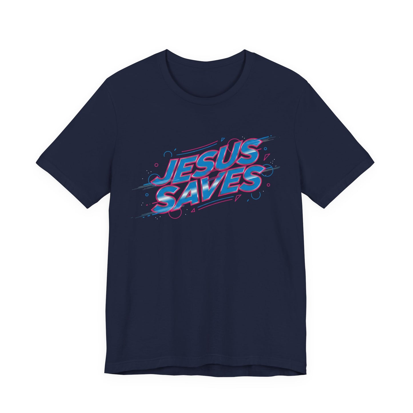Melting 'Jesus Saves' Tee | Kinetic Typography, Glitch Text Design