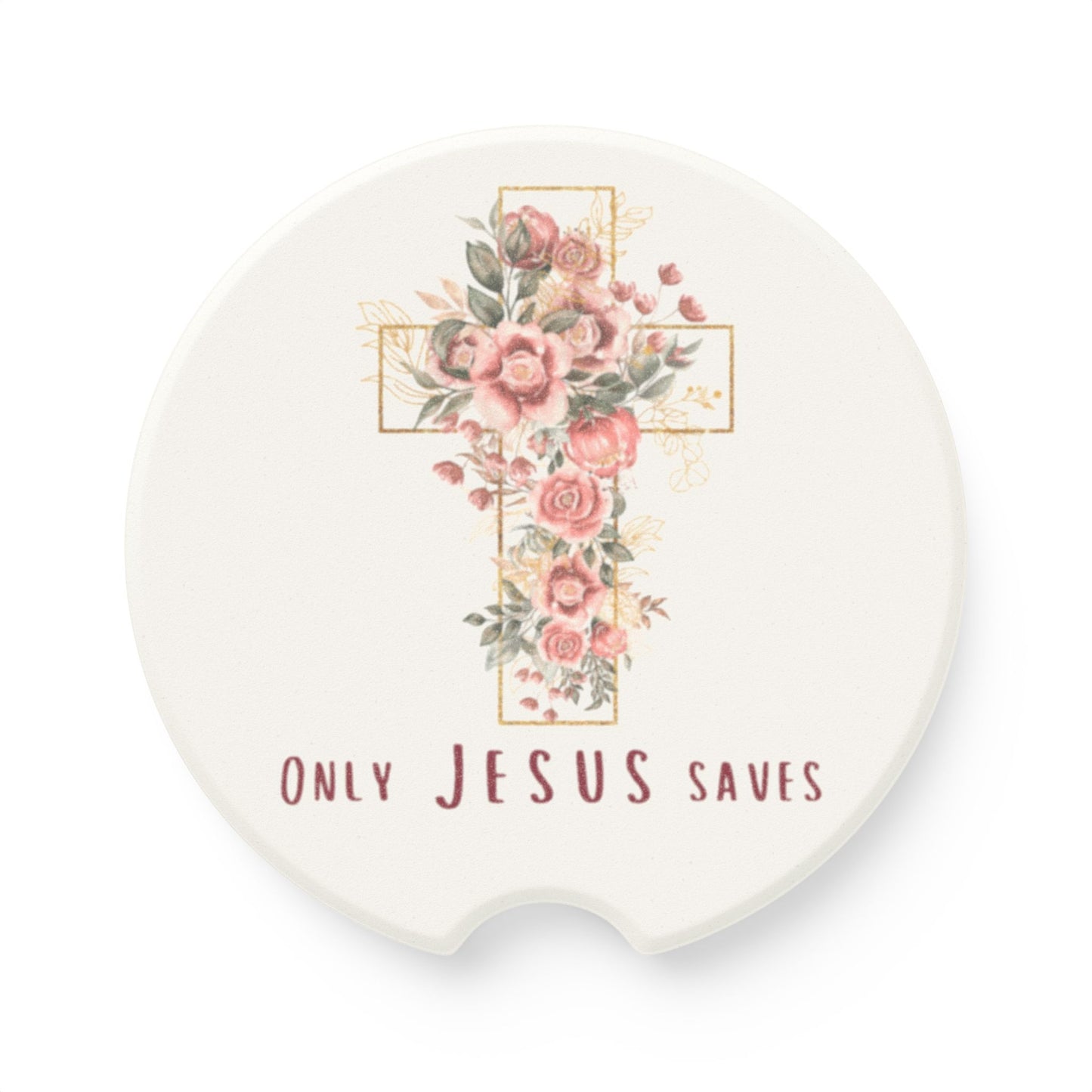 Only Jesus Saves Car Coaster