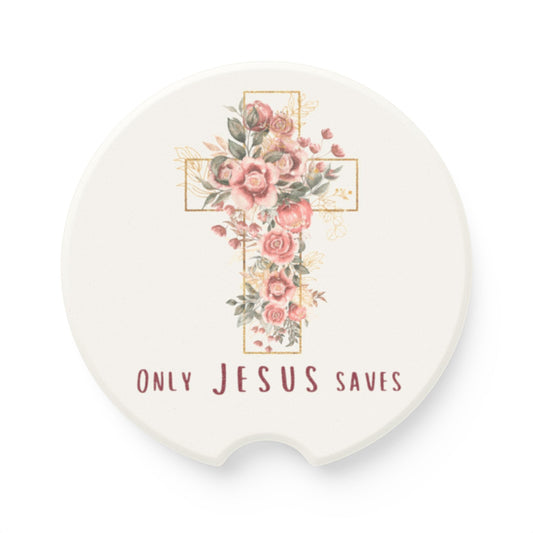 Only Jesus Saves Car Coaster