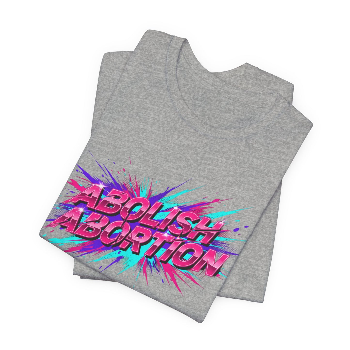 Abolish Abortion Tee | melting letters, trippy font