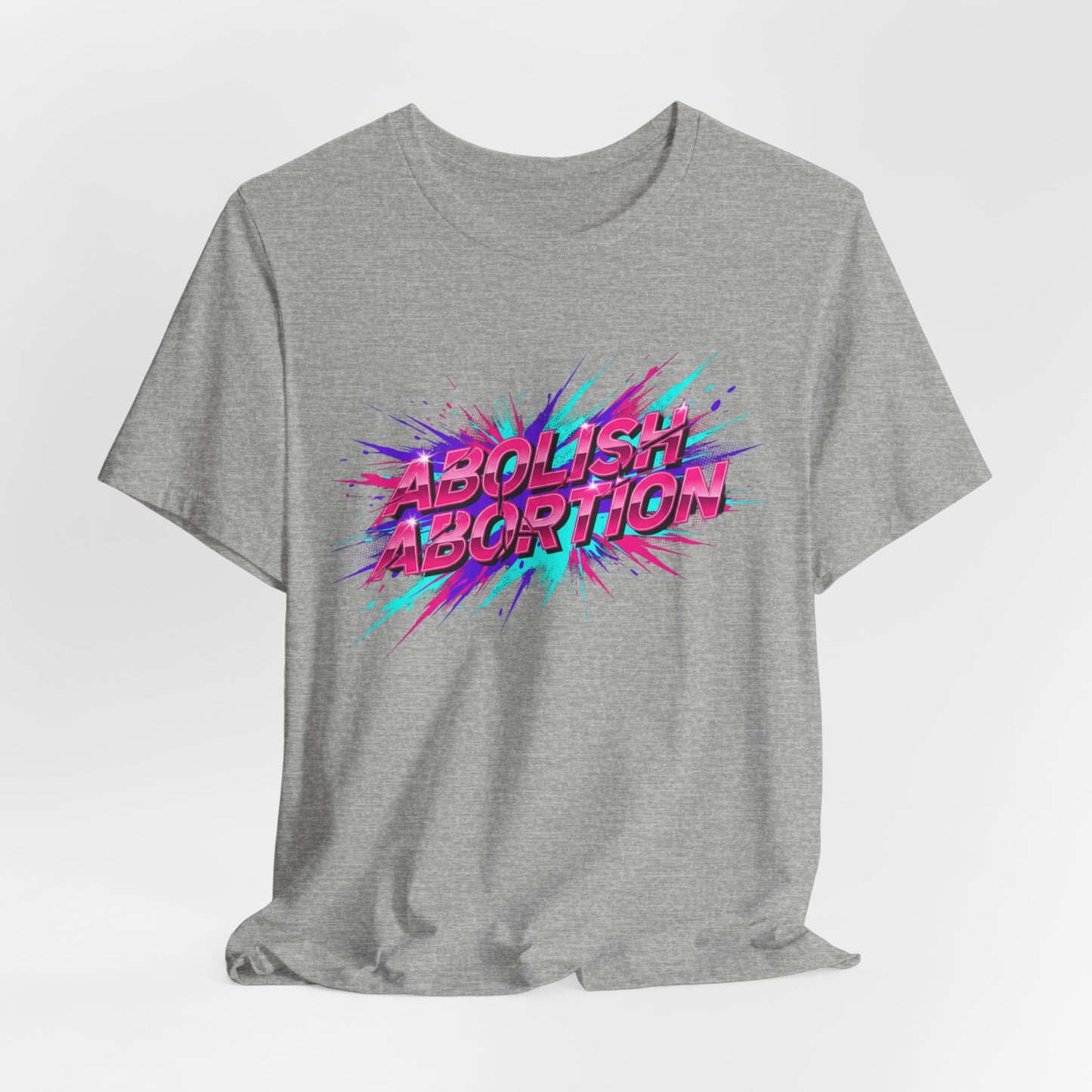 Abolish Abortion Tee | melting letters, trippy font
