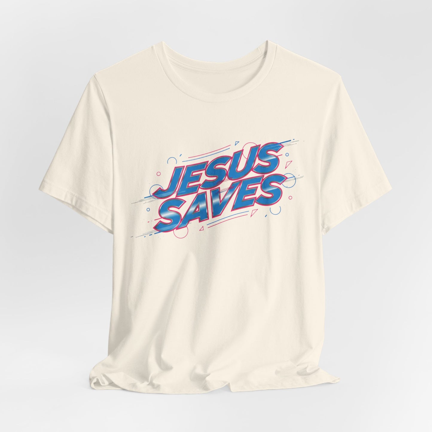 Melting 'Jesus Saves' Tee | Kinetic Typography, Glitch Text Design