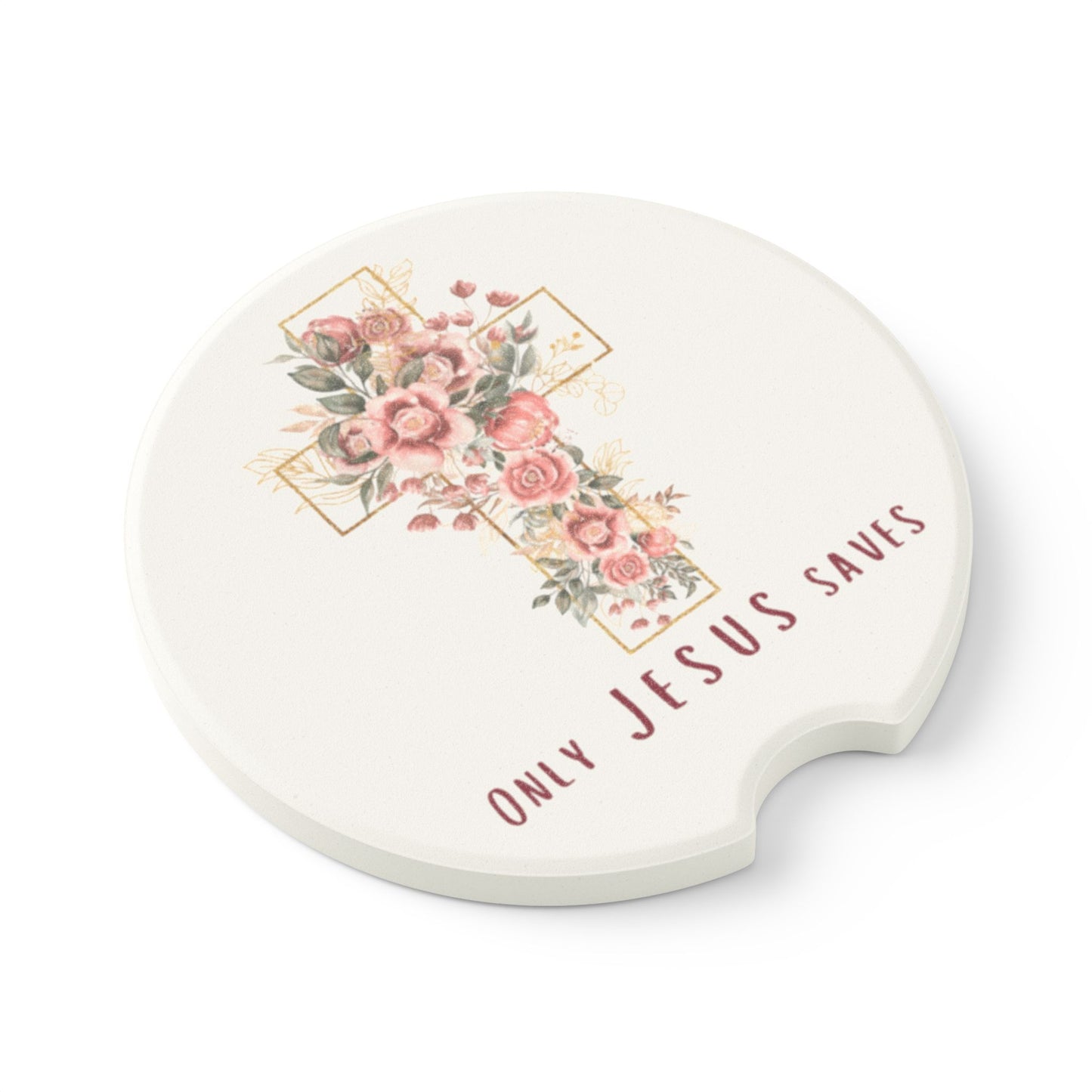 Only Jesus Saves Car Coaster