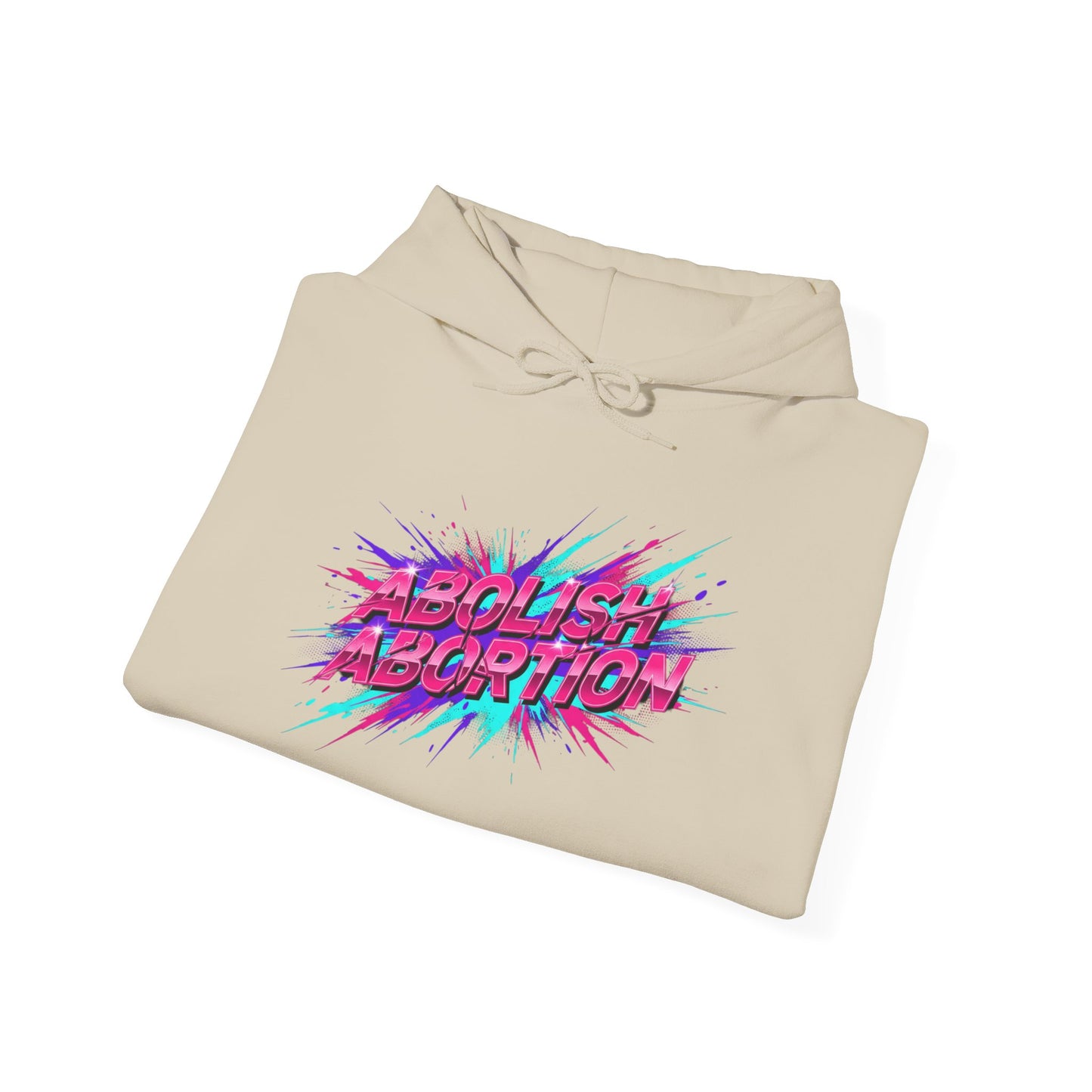 Abolish Abortion Hoodie | Kinetic typography, psychedelic font