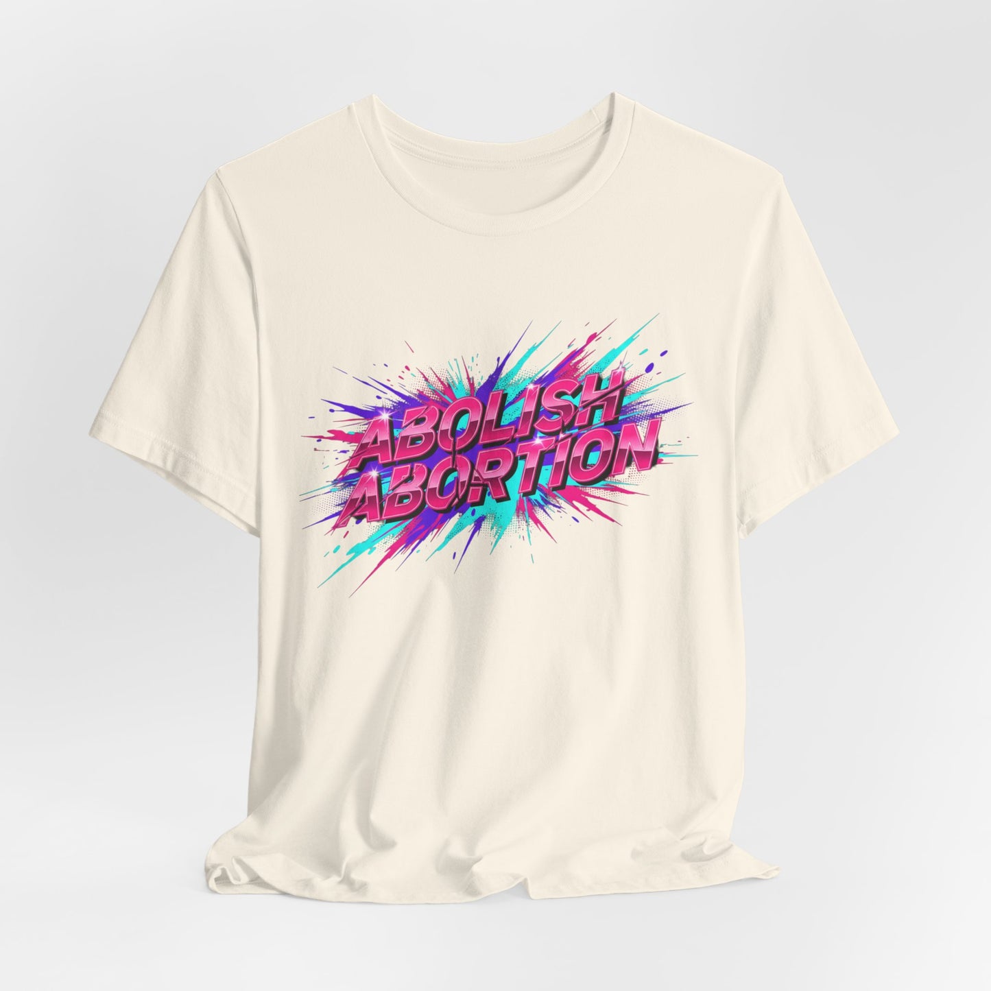 Abolish Abortion Tee | melting letters, trippy font
