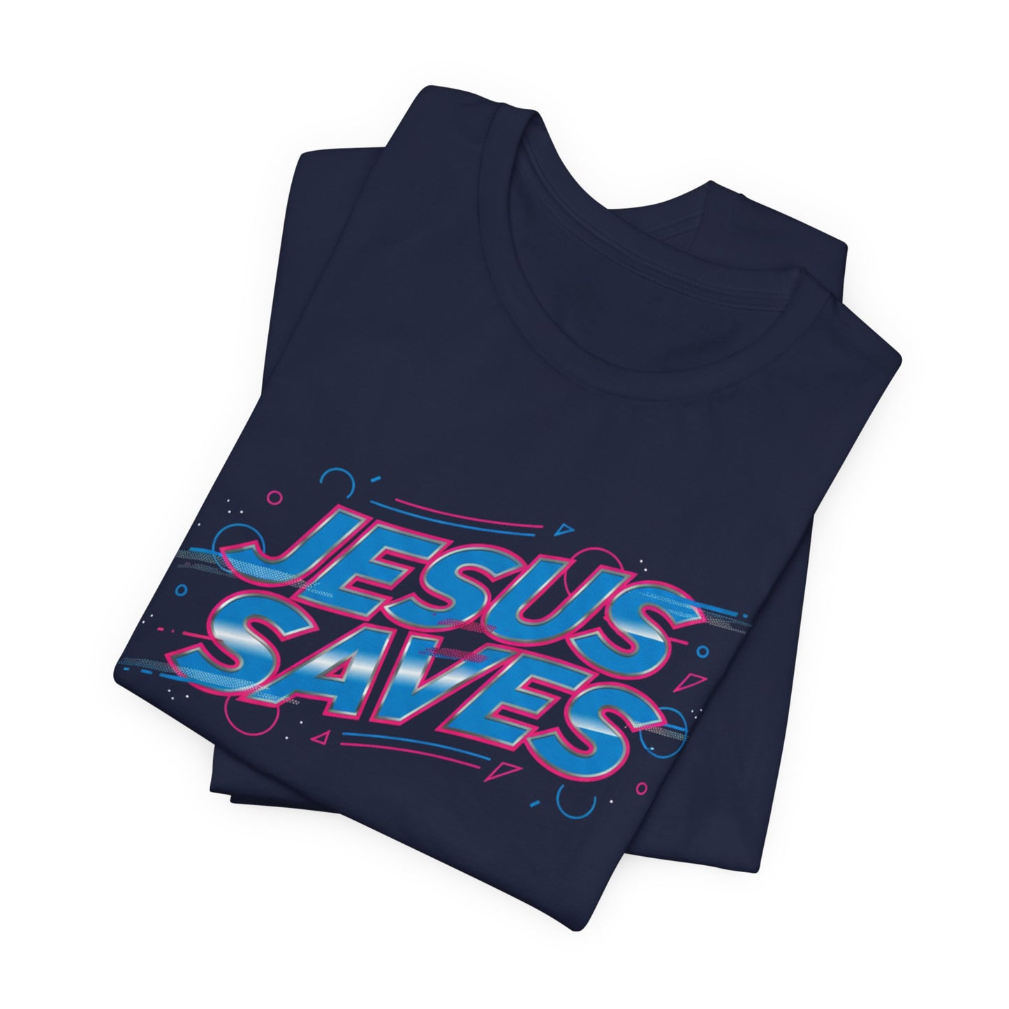 Melting 'Jesus Saves' Tee | Kinetic Typography, Glitch Text Design