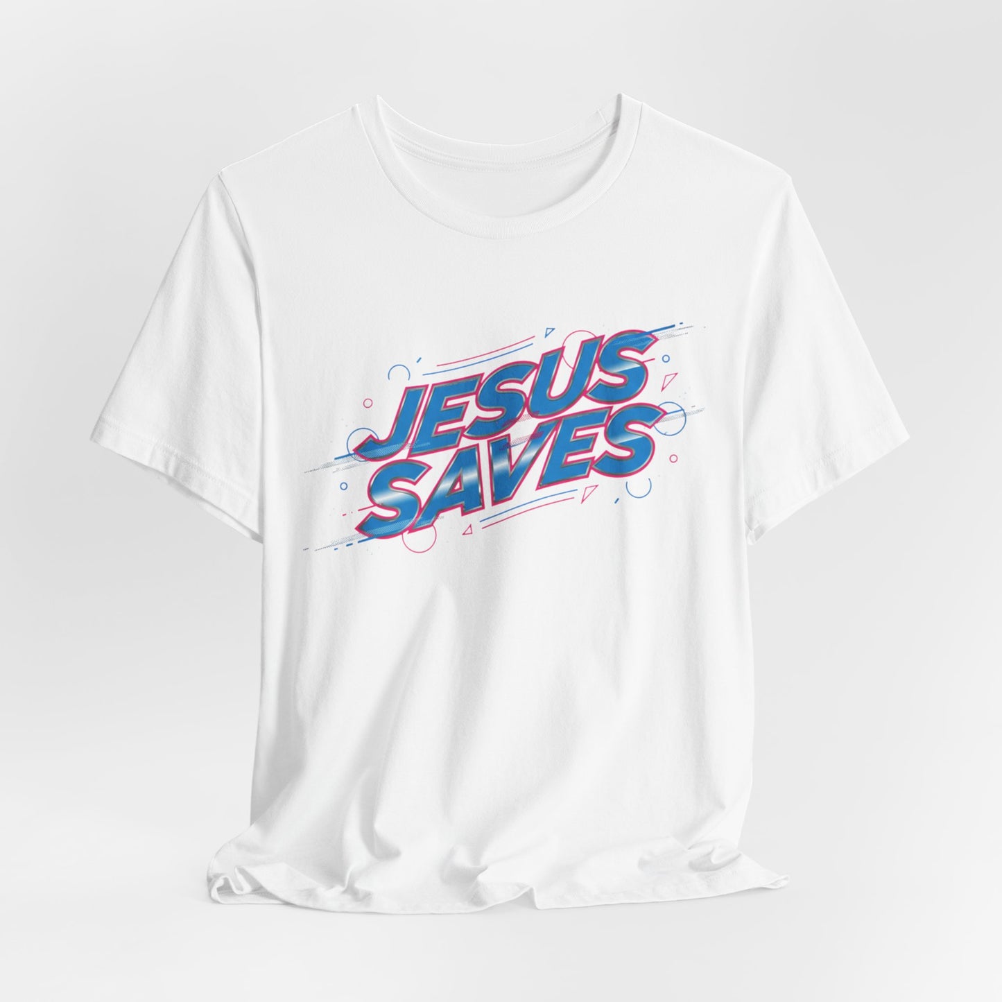 Melting 'Jesus Saves' Tee | Kinetic Typography, Glitch Text Design