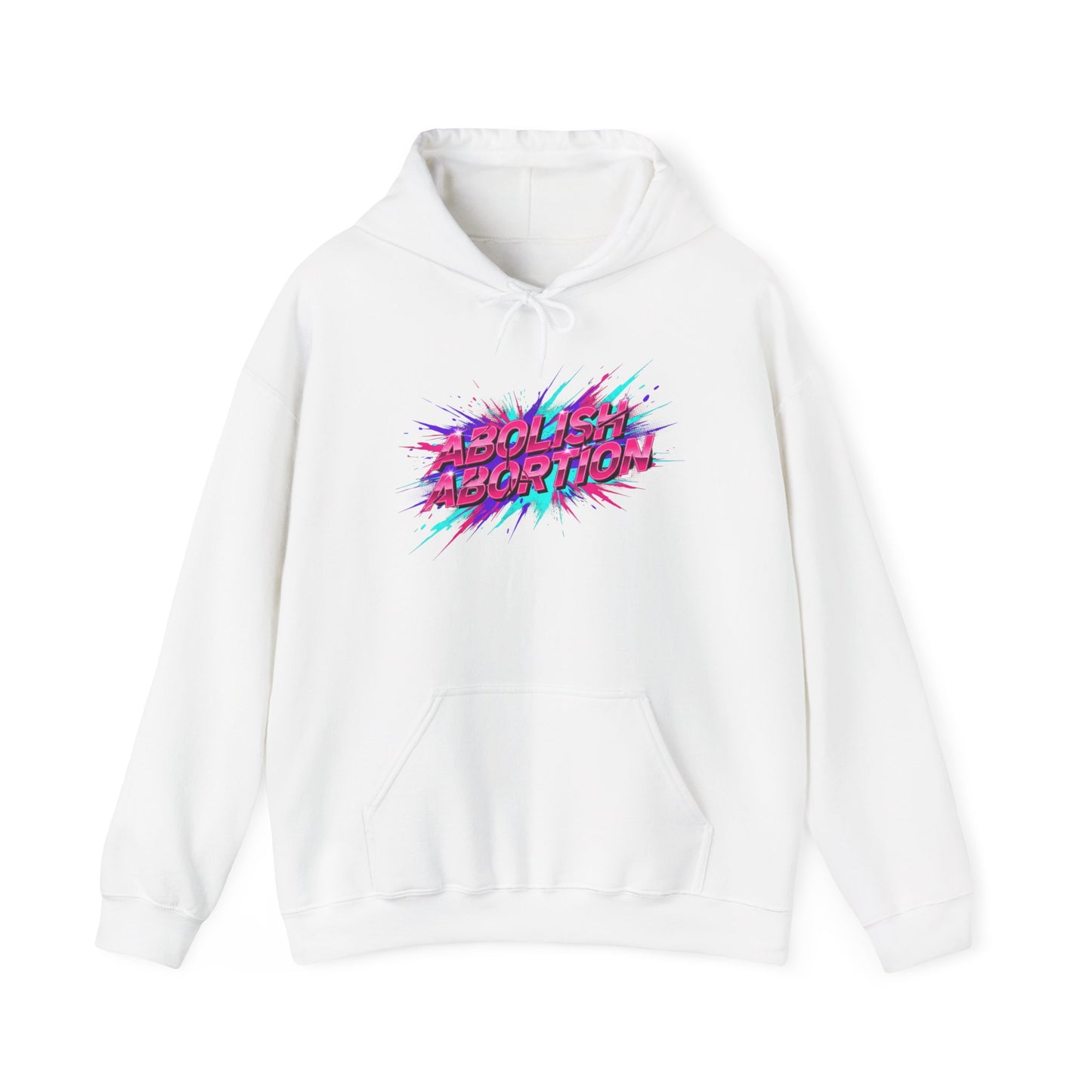 Abolish Abortion Hoodie | Kinetic typography, psychedelic font