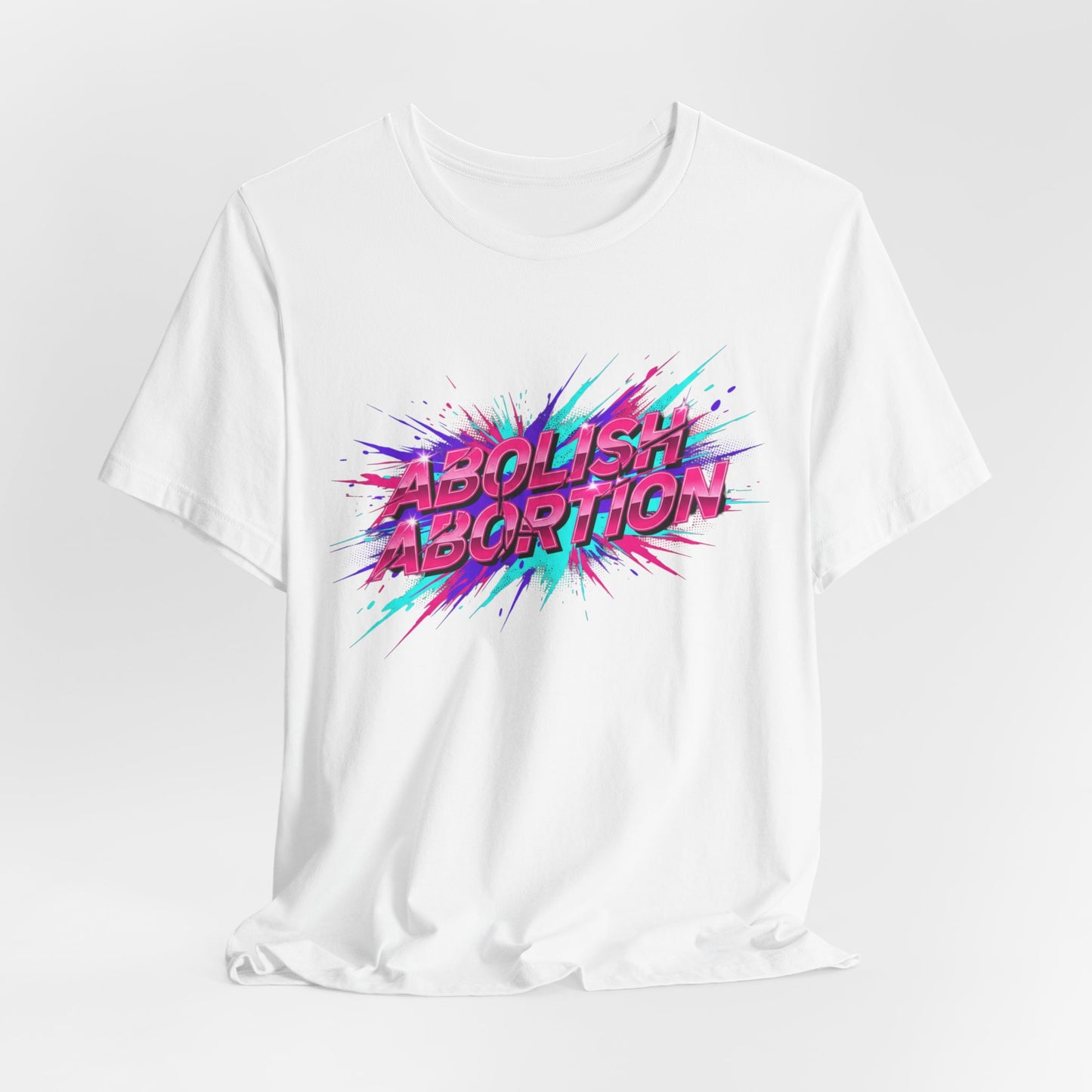 Abolish Abortion Tee | melting letters, trippy font