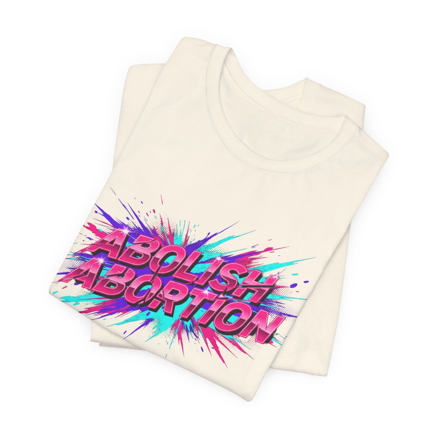Abolish Abortion Tee | melting letters, trippy font
