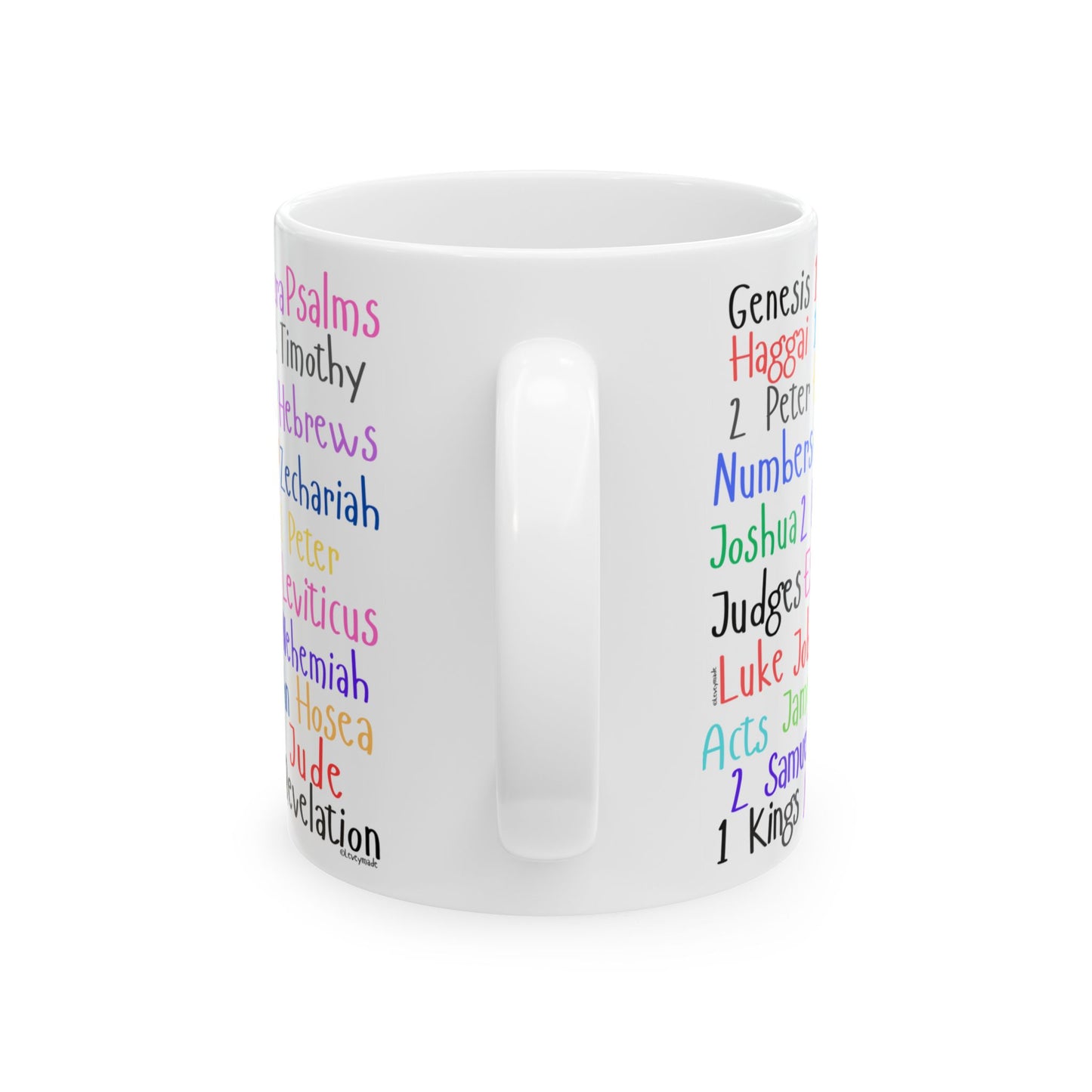 Bible Books Ceramic Mug