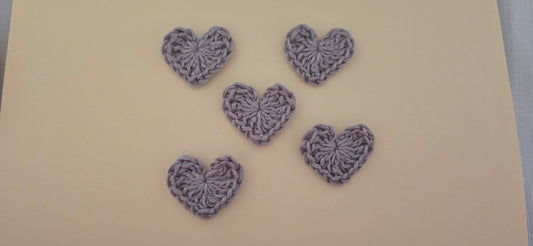 Small Crocheted Hearts