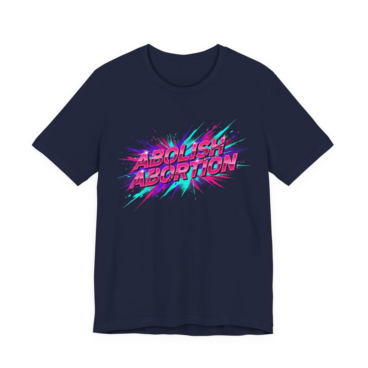 Abolish Abortion Tee | melting letters, trippy font