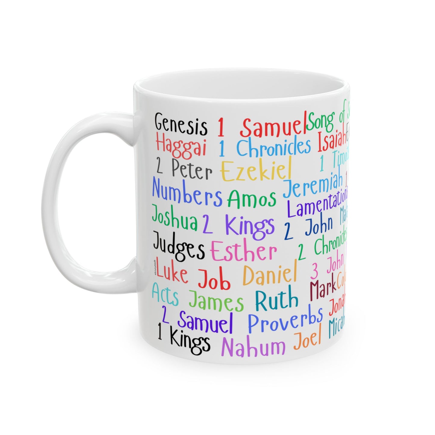 Bible Books Ceramic Mug