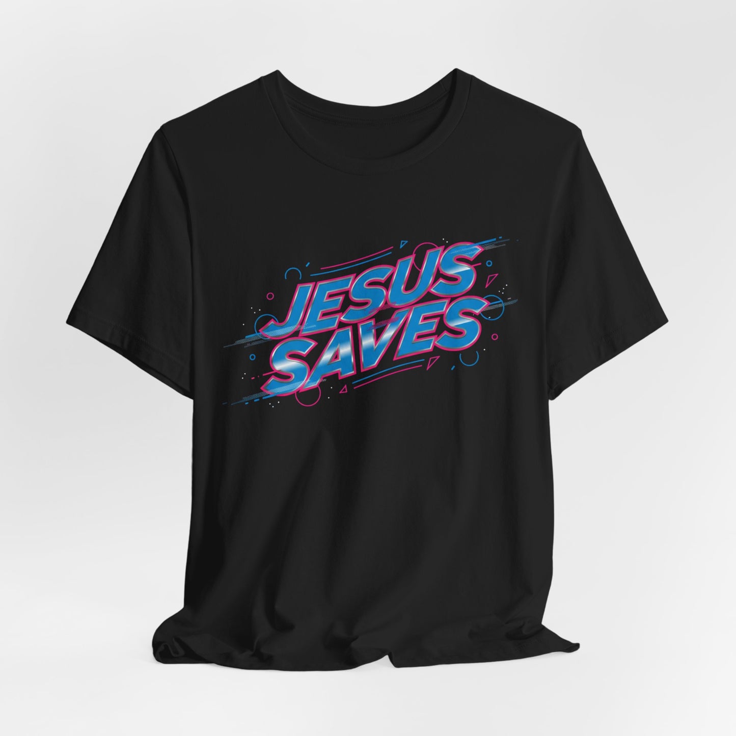 Melting 'Jesus Saves' Tee | Kinetic Typography, Glitch Text Design