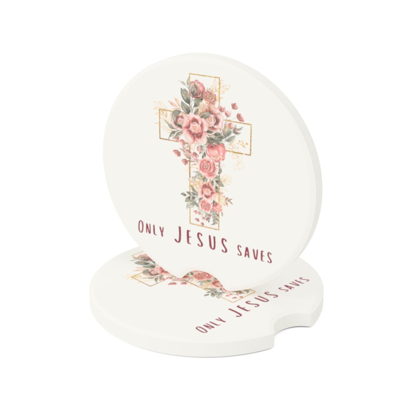 Only Jesus Saves Car Coaster