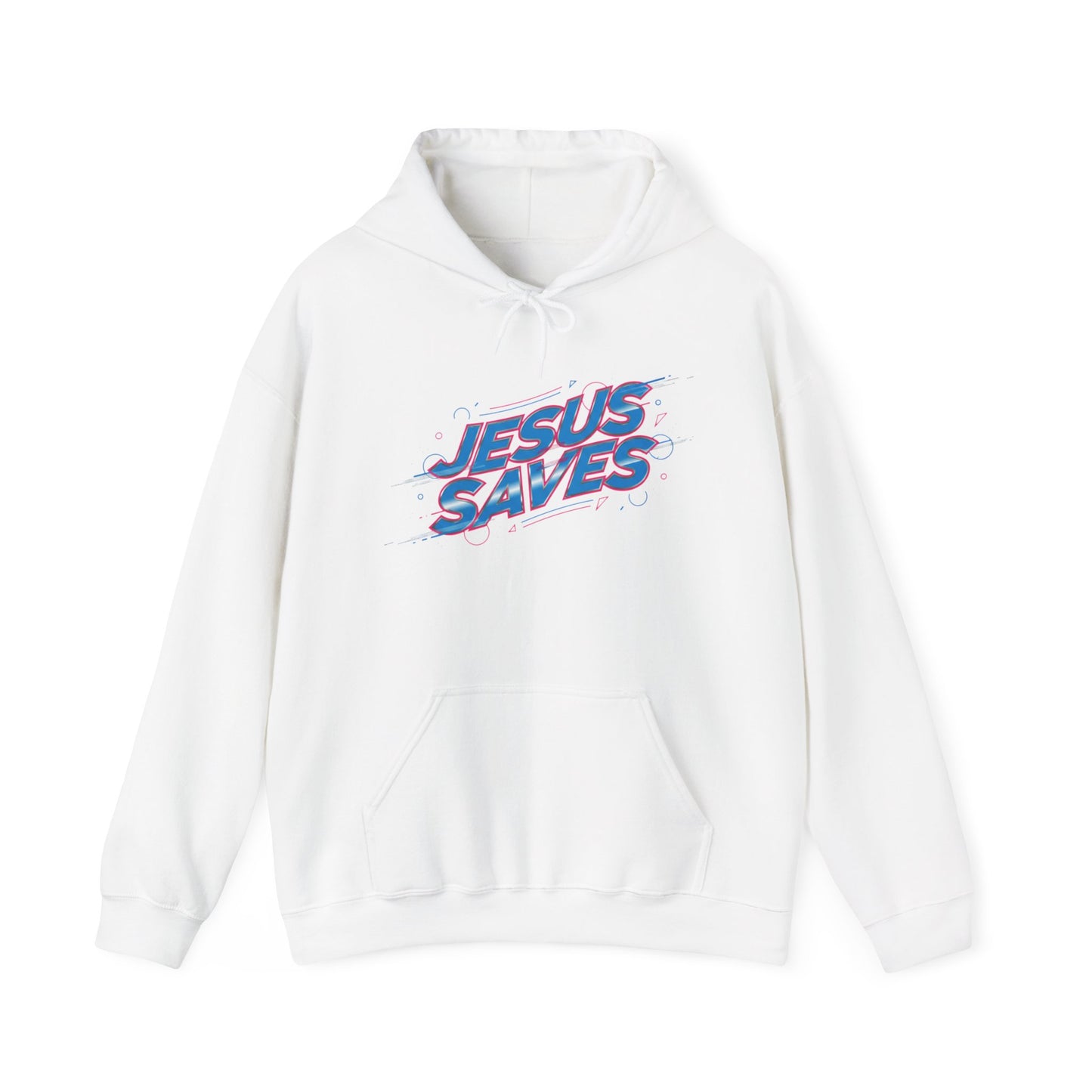 Melting 'JESUS SAVES' Hoodie | kinetic typography, glitch text design