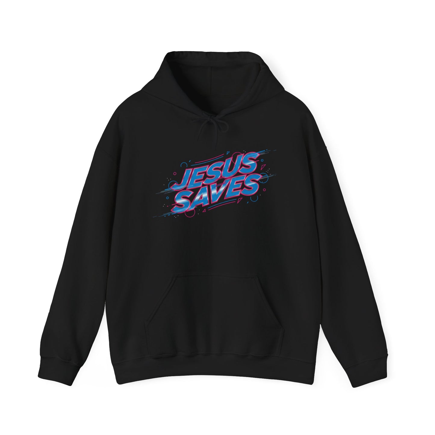 Melting 'JESUS SAVES' Hoodie | kinetic typography, glitch text design