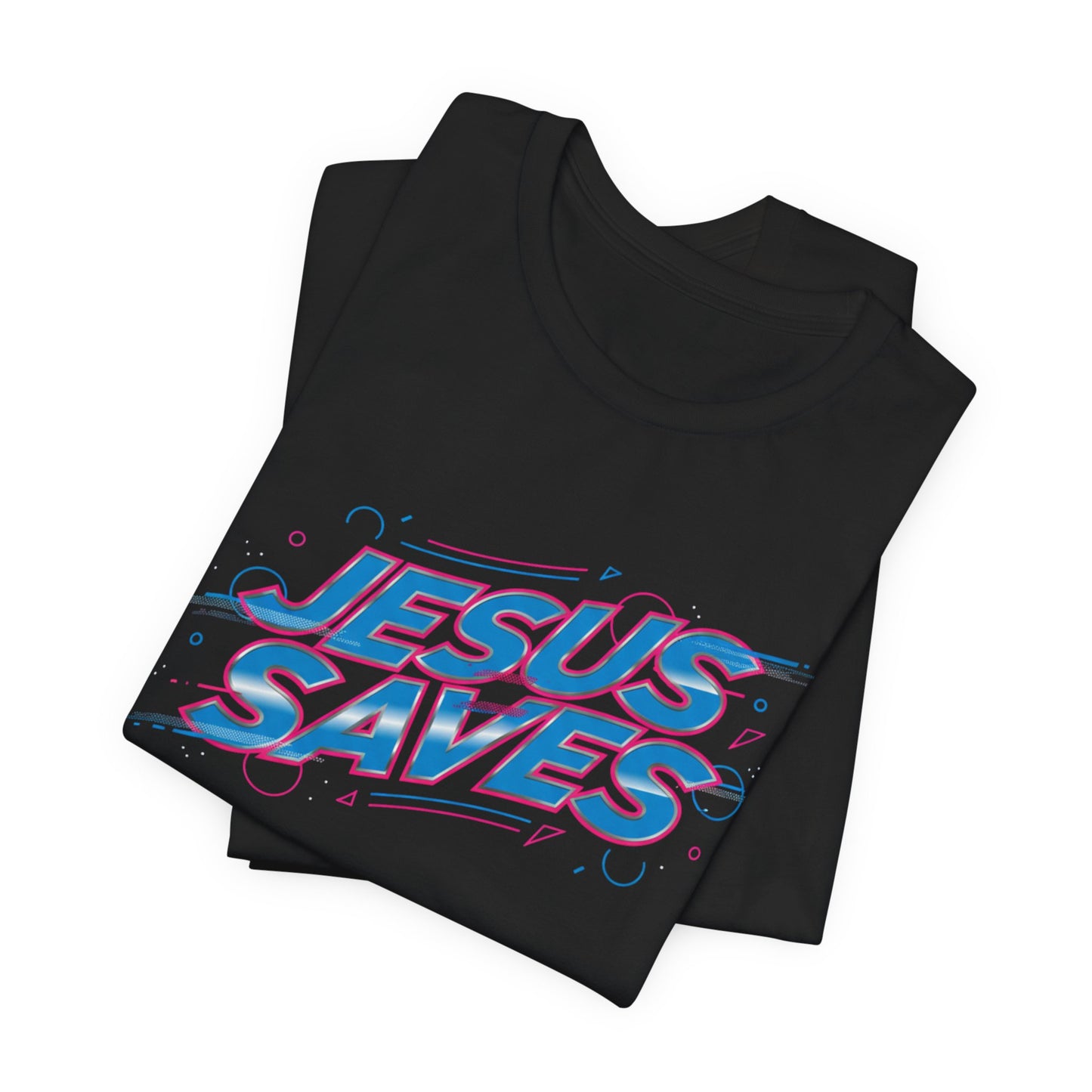 Melting 'Jesus Saves' Tee | Kinetic Typography, Glitch Text Design