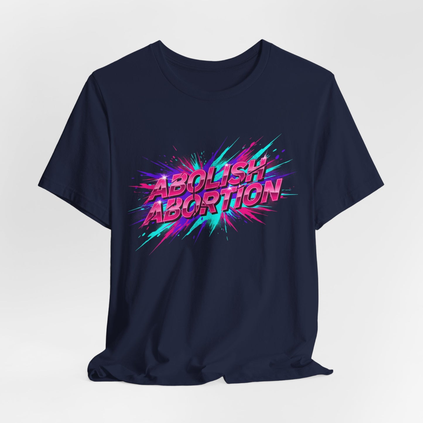 Abolish Abortion Tee | melting letters, trippy font