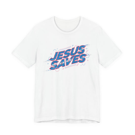 Melting 'Jesus Saves' Tee | Kinetic Typography, Glitch Text Design