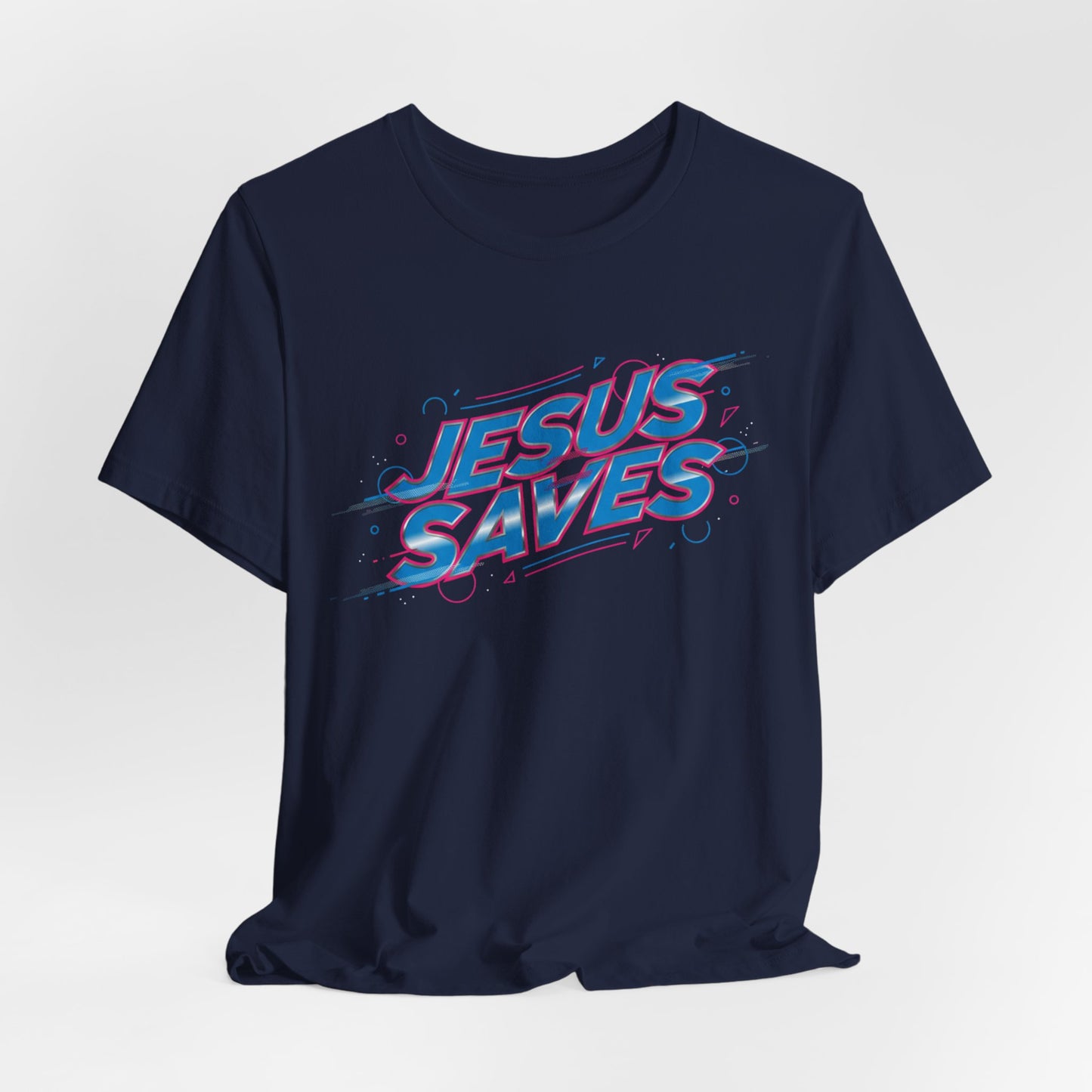 Melting 'Jesus Saves' Tee | Kinetic Typography, Glitch Text Design